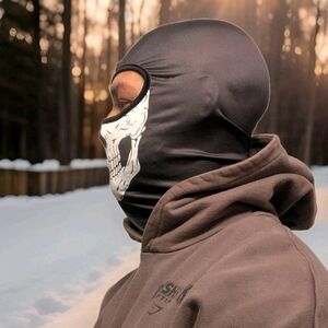 New ½ Skull Face Winter Mask